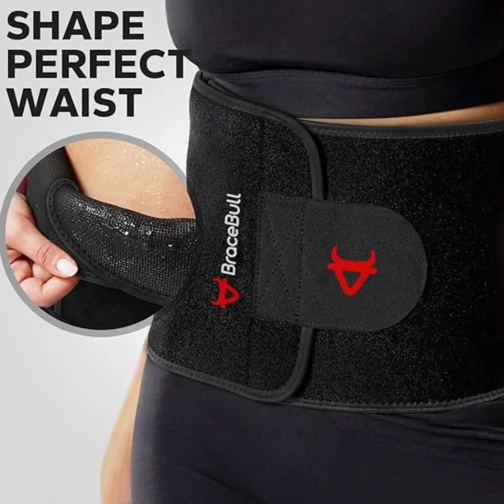 Men Sweat Band Belt & Waist Trainer for Stomach and Lower Belly - Sauna Waist